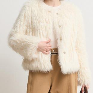 骄阳似我聂曦光赵今麦同款高端皮草皮毛一体短款毛毛外套冬季新款