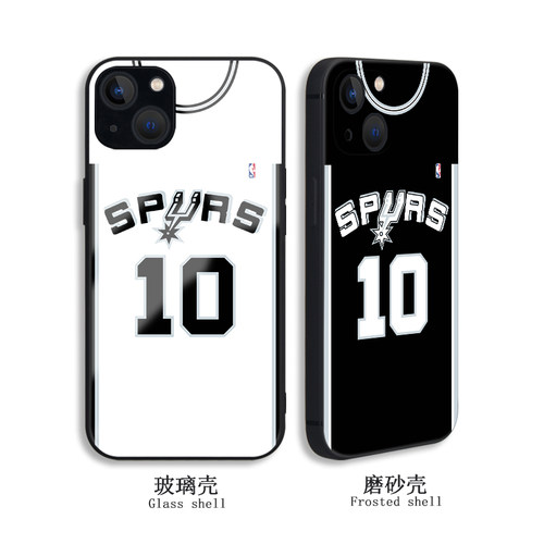 NBA马刺10号球衣硅胶/玻璃保护壳