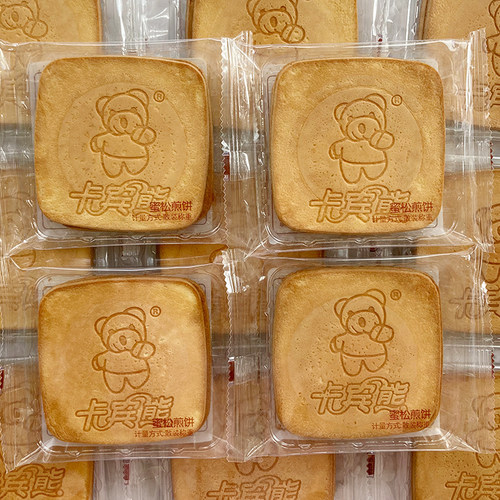 卡宾熊煎饼手工鸡蛋密松煎饼儿童早餐休闲零食香薄脆饼干点心散装