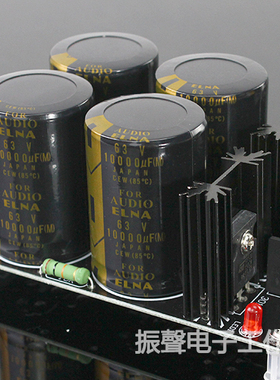 成品板 4电容衣那63V10000UF电容肖特基整流滤波电源板