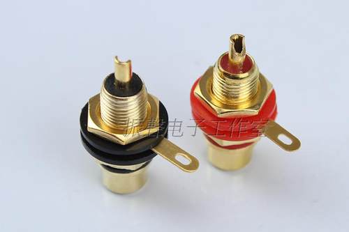 莲花插座rca母座音频f头单个价格