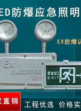 EX防爆应急灯led消防应急照明灯二合一安全出口通道标识疏散指示