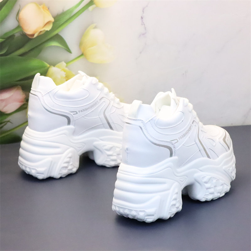 春季新款超高跟12cm小白鞋休闲风内增高厚底松糕鞋女小个子运动鞋,女鞋,松糕（摇摇）鞋,淘宝优惠券,粉丝福利购,淘宝优惠卷