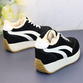 隐形内增高加绒女鞋 阿甘运动女棉鞋 10cm小个子厚底松糕鞋 2025新款