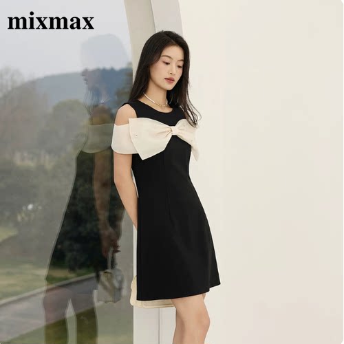 MixMax/ins特卖2025夏季款国内专柜正品背心连衣裙1252160601-999