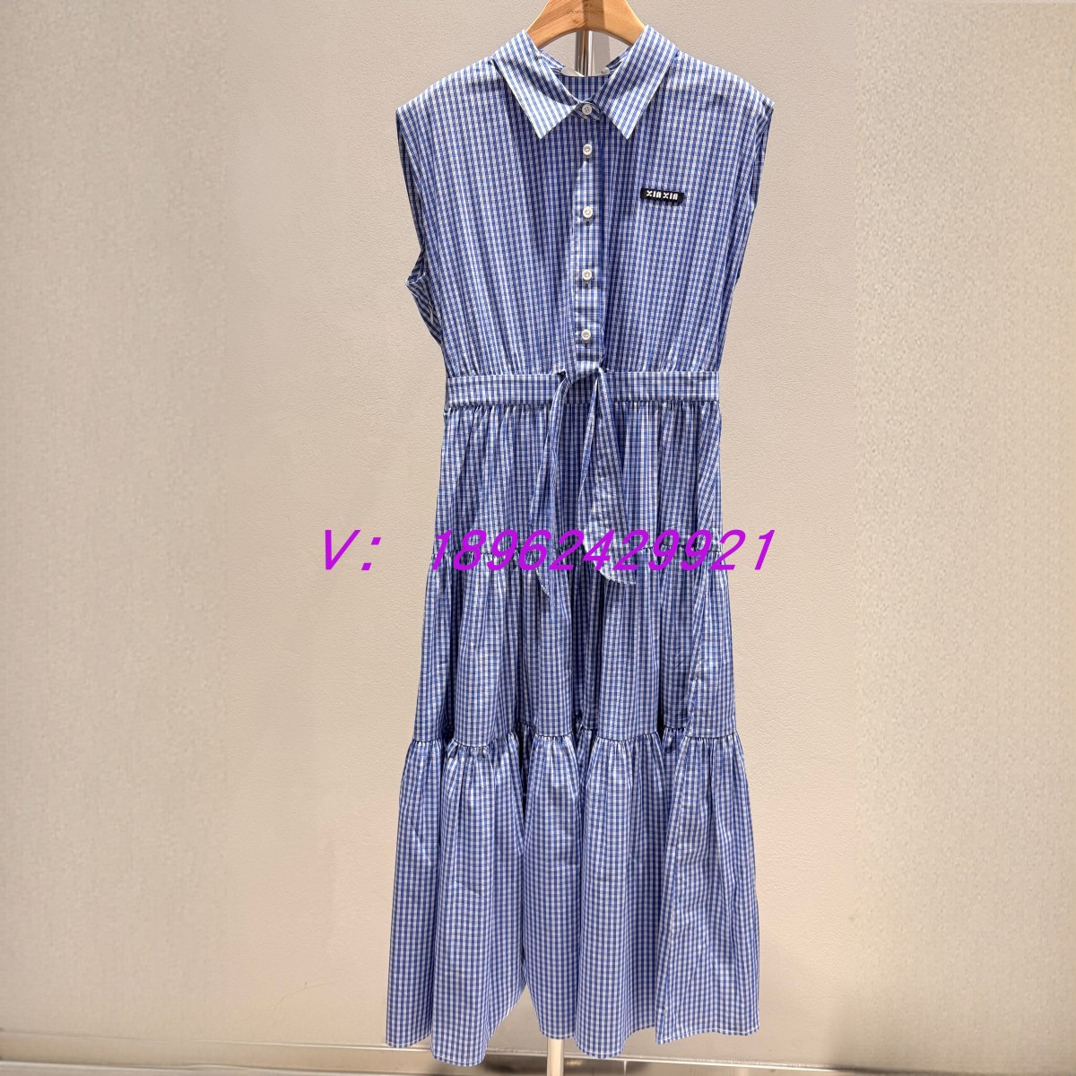 【影家正品】香系列专柜正品 学院风格子连衣裙Q50424077001-899