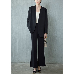 新款 女胖mm面试正装 感大码 套装 西服两件套2613 职业西装 春季