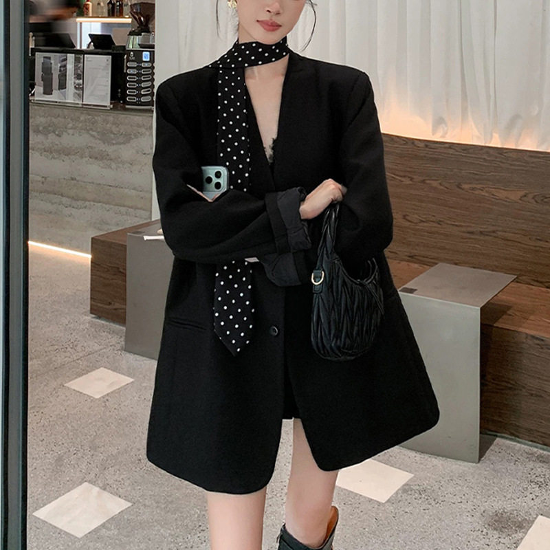 200斤大码女装黑色小西装外套胖mm春季新款网红休闲西服上衣2612