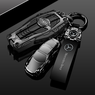 适用于奔驰e300l钥匙套老款glc260威霆c260l汽车glk300壳gla200扣