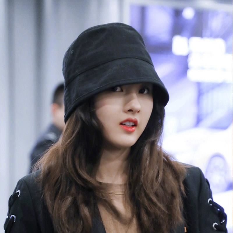 圆脸适合的帽子冬季戴短发女毛线素颜帽头大花盆哈雷韩版网红水桶在类目 服饰配件/皮带/帽子/围巾, 帽子中 - 来自Buy2taobao.com提供专业的淘宝代购服务