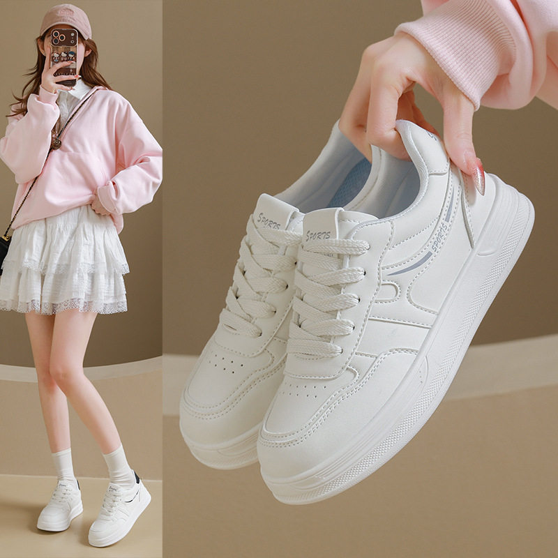 2026小白鞋春季新款韩版ins学生休闲运动百搭板鞋街拍26803爆款,女鞋,时尚休闲鞋,淘宝优惠券,粉丝福利购,淘宝优惠卷