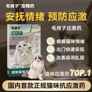 加巴喷丁猫用毛孩子胶囊预防抗应激药喵内宁