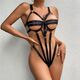 straps Sexy jumpsuit女绑带连体衣 hollowed out lingerie with