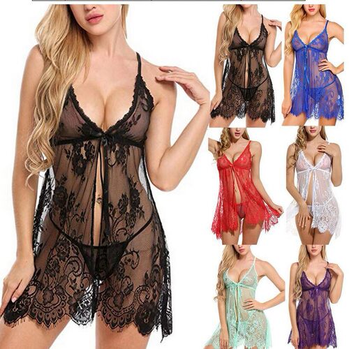 eyelashes see through slipdress slit pajamas透视吊带开衩睡衣