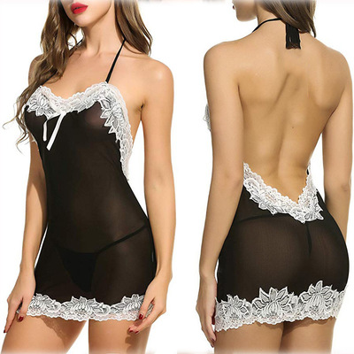 2025 summer sexy suspender nightdress pajamas睡衣V领新款