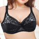 rim women color Solid bra cotton large steel with