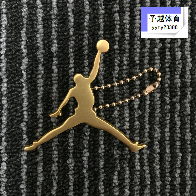 aj小金人挂件汽车包包金属挂饰乔1迈阿密钥匙扣球鞋周边背包饰品