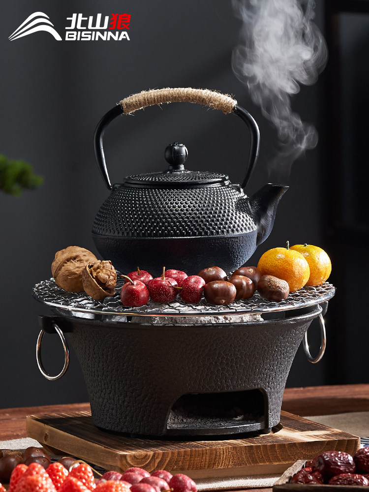 采购产品北山郎铸铁茶壶，室内沸水茶壶，木炭炉，电炉陶瓷器具，