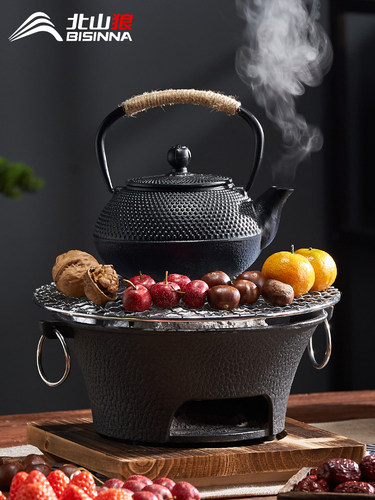 采购产品北山郎铸铁茶壶，室内沸水茶壶，木炭炉，电炉陶瓷器具，