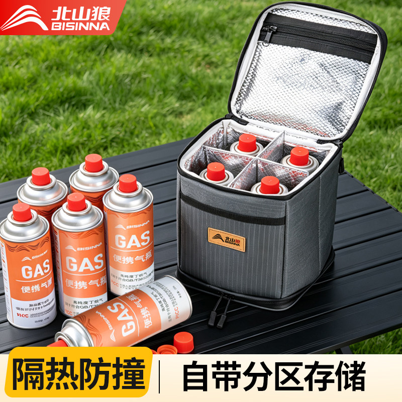 户外卡式炉气罐防撞隔热收纳包