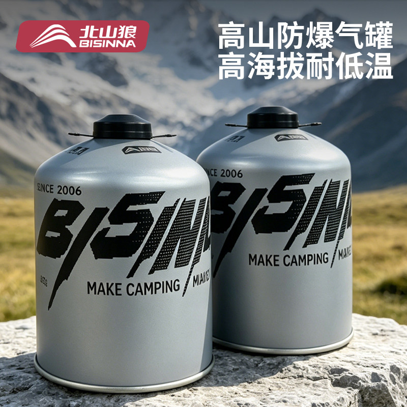 户外高原露营便携通用扁气罐450G