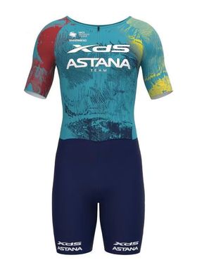夏季新款阿斯塔纳ASTANA车队版XDS连名连体短袖自行车服山地车
