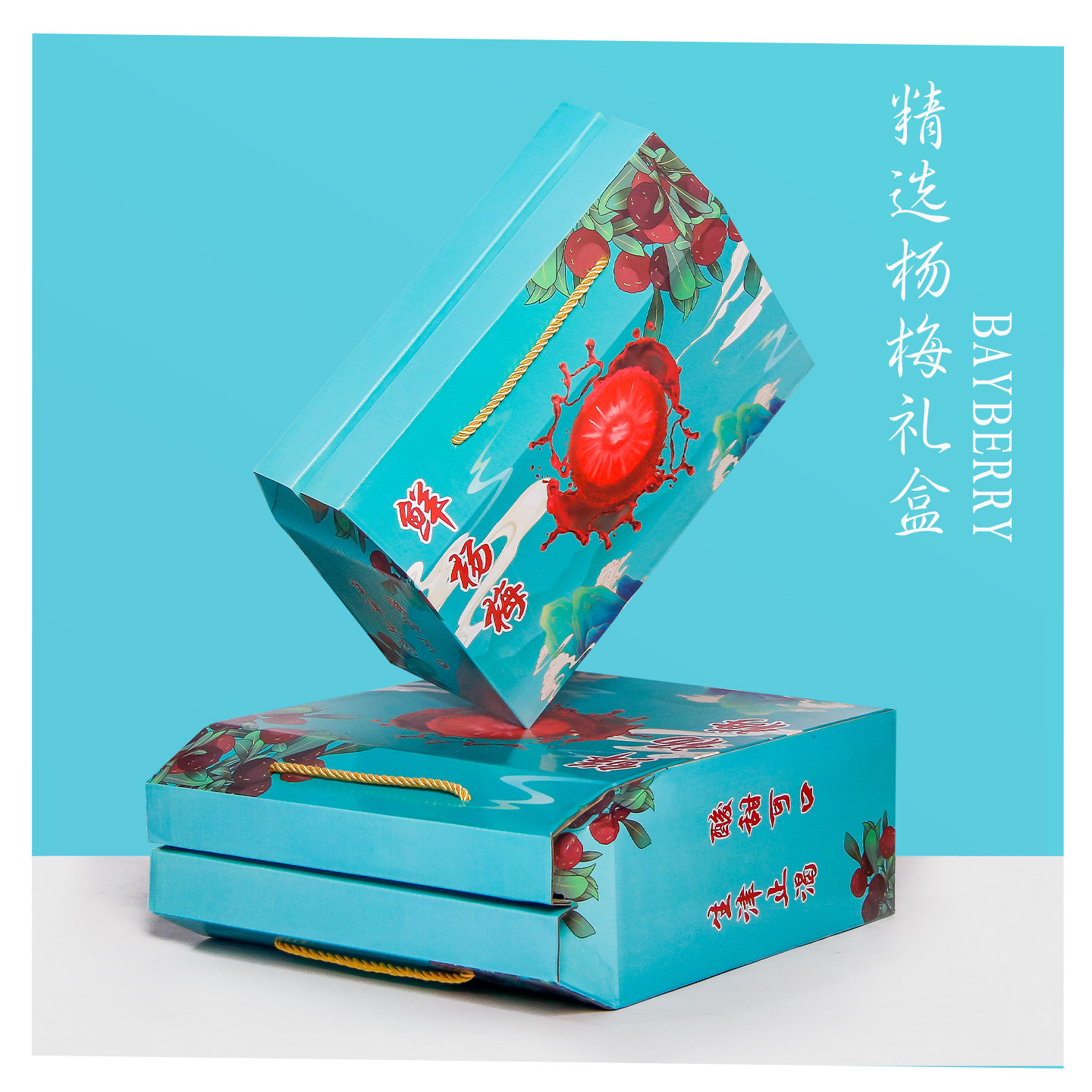 杨梅礼盒新款浙江仙居杨梅包装盒5-10斤通用手提东魁杨梅礼品空盒