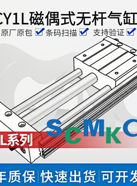 无杆气缸CY1L6/10/15/20/25/32/40H-50 100 150 200 250 300 B BS