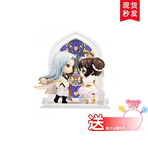 王者荣耀周瑜小乔Q版手办正版