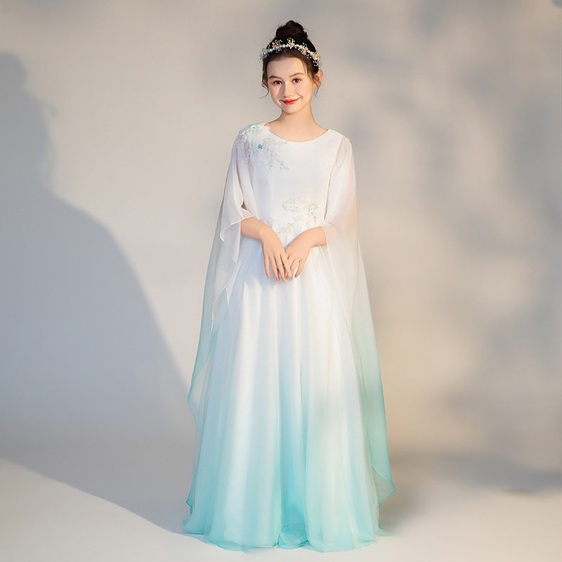 渐变古筝表演服2024年夏季