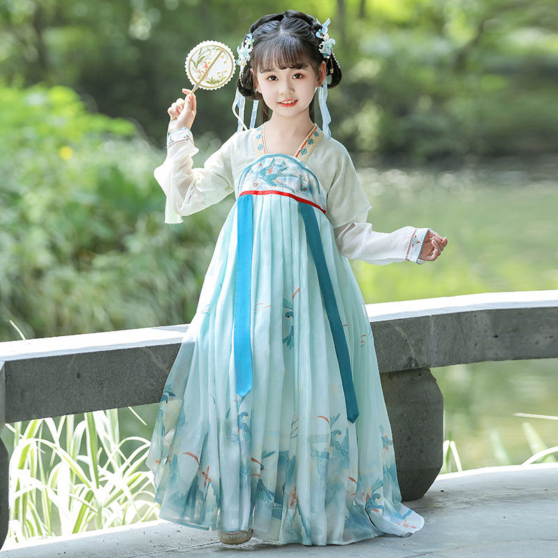 中国风唐装汉服裙子2024年夏季