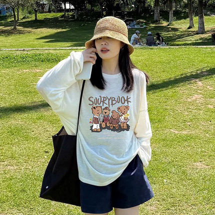 美式防晒罩衫长袖女新款秋季微透薄款宽松慵懒风设计感减龄上衣潮