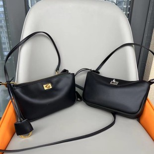 真皮包包女2025新款rodeo腋下包 休闲百搭锁扣机车包牛皮斜跨