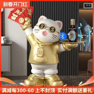 大型招财猫存钱罐落地摆件开店开业礼物新店迎宾装 饰乔迁新居礼品