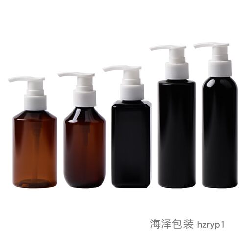 150ml乳液瓶螺旋泵洗发水分装瓶平肩圆肩方形PET瓶斜肩瓶细脖瓶子