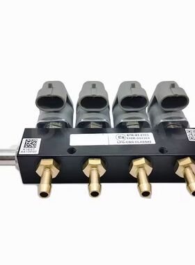 LPG/CNG汽车油改气喷油器轨4cyl灰色线圈气体套件燃气汽车配件