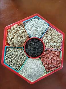 菊花香料茶，豆子麻子胡罗干花椒花生米姜丝白萝卜黄豆手工茶叶