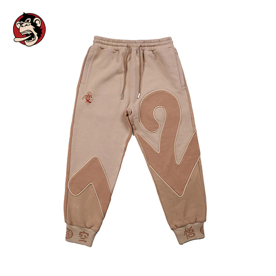 WOOKONG72变拼接全棉束脚裤