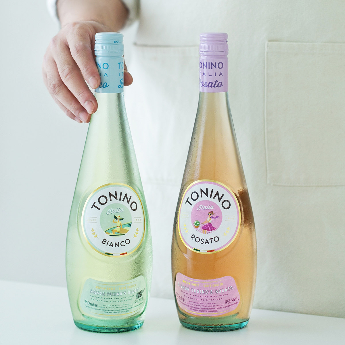 意大利进口西西里岛多柠诺假日半甜白 桃红微起泡酒 低度微醺女士