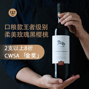 2支8折 2023 葡萄牙进口特茹产区黑圣马西拉干红葡萄酒马标红酒