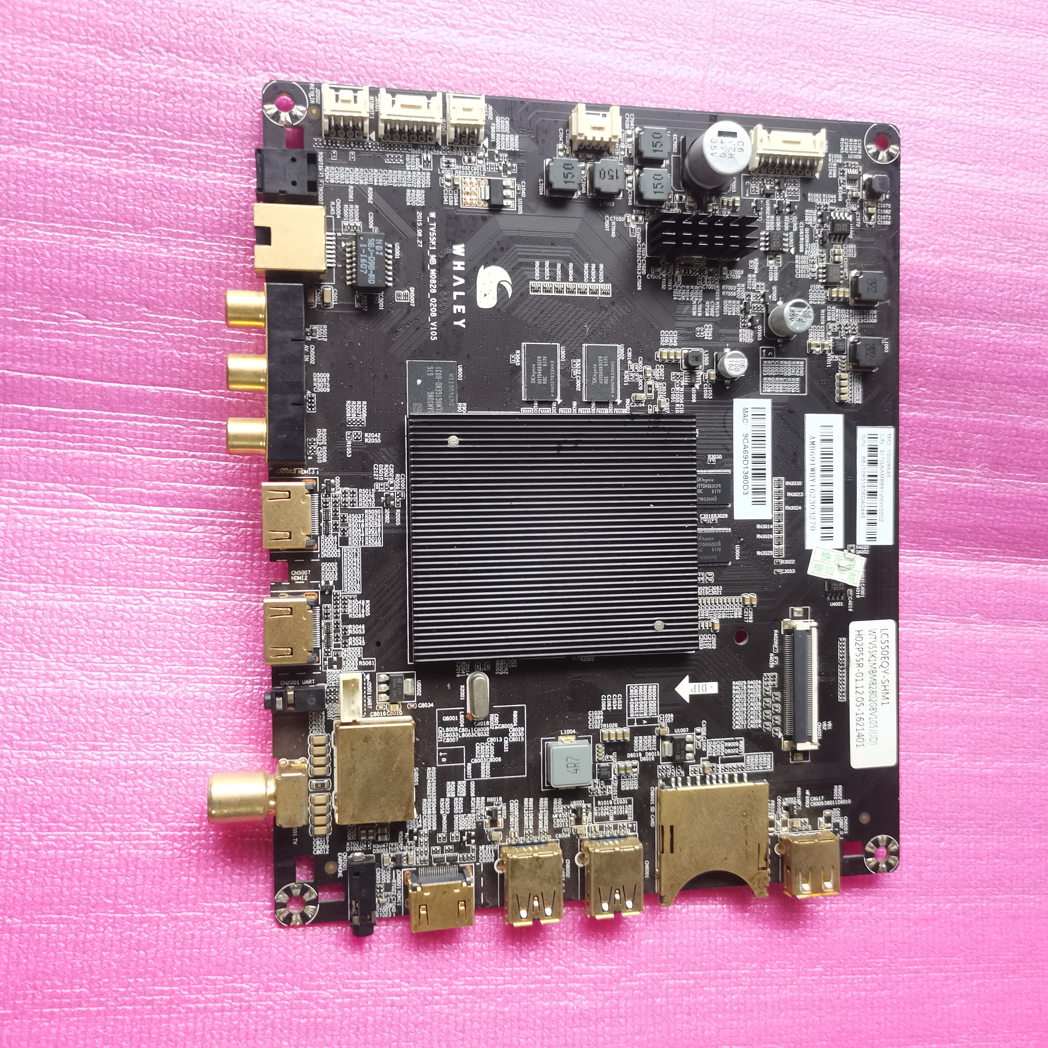 微鲸55G350主板W-TV55K1-MB-M0828-0208-V105屏BOEI550WQ1