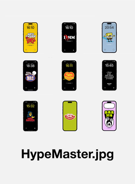 Hypemaster多款卡通手机壁纸字母定制