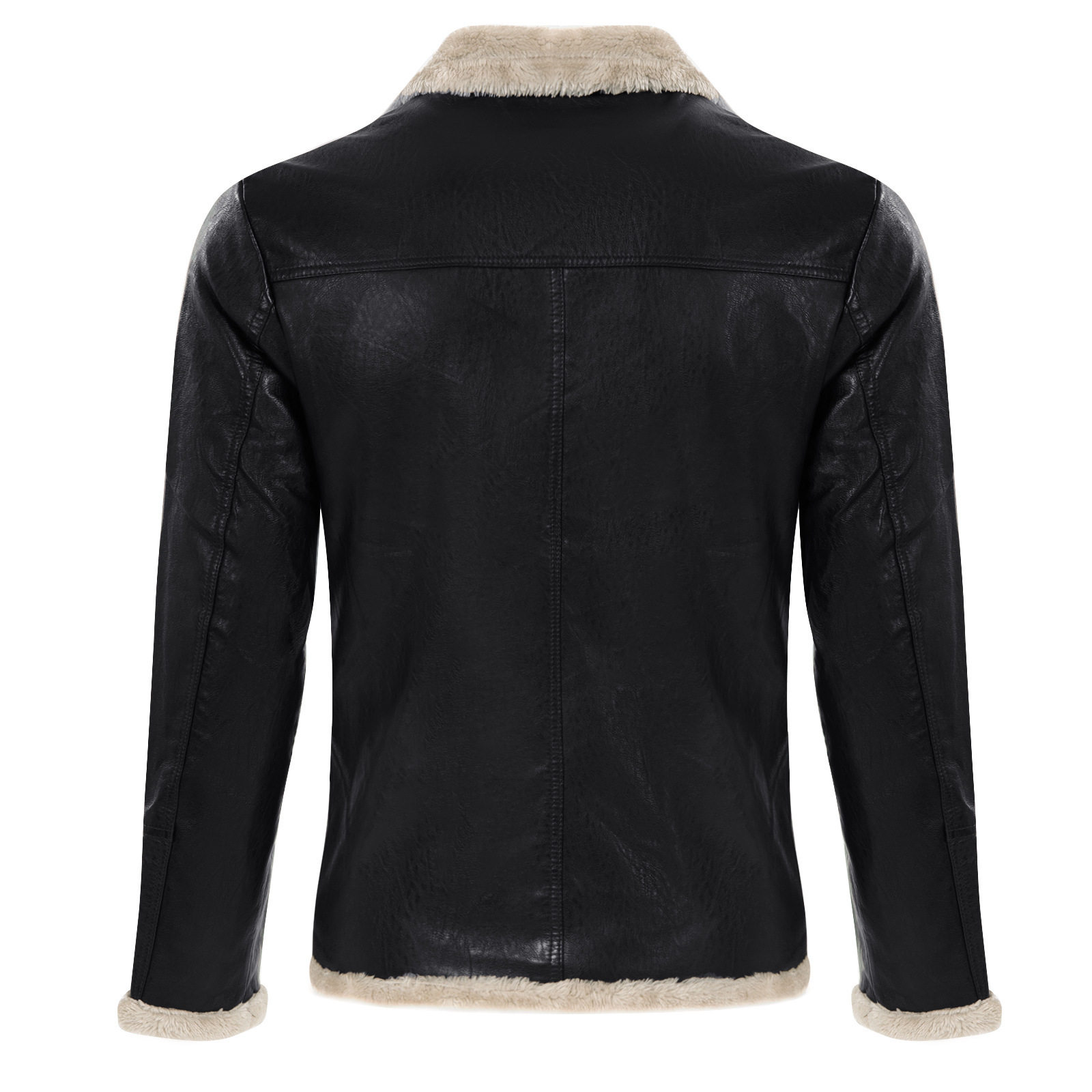 2025新品PU皮男外套冬季皮毛一体夹克加厚翻领大衣PY916-P90,男装夹克,星座1217