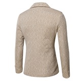 2025春秋季提花西服男青年修身小西装正装单上衣外套X81-P90，男装西服套装，星座1217