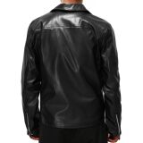 男士皮衣季新款皮夹克帅气横拉链机车服青年大尺码外套PY16-P75，男装皮衣，星座1217