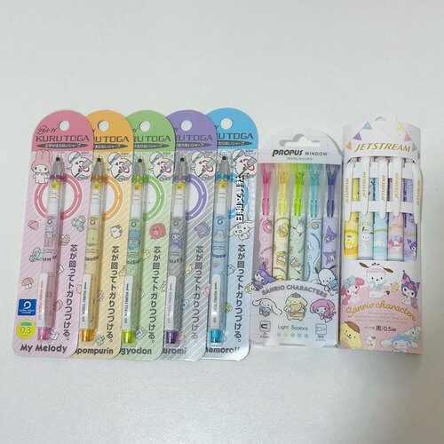 现货！三丽鸥人物限定Uni限量款jetstream4+1多功能圆珠笔自动铅