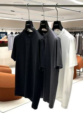 2026春夏新款潮牌男装男士圆领短袖t恤半袖简约上衣打底简约1009