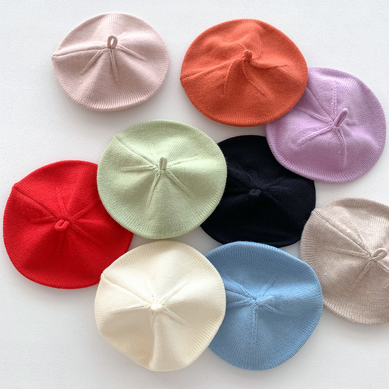 婴儿帽子春秋款女宝宝贝雷帽婴幼儿毛线帽秋冬季儿童画家帽针织帽,童装/婴儿装/亲子装,帽子,淘宝优惠券,粉丝福利购,淘宝优惠卷