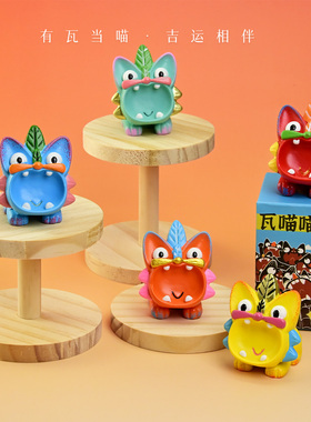 云南非遗文创瓦猫摆件小号装饰品