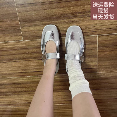 现货立发真皮透气复古玛丽珍鞋女